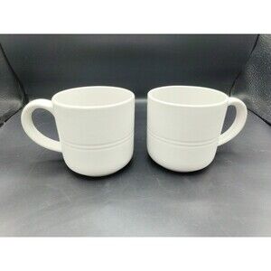 Bread & Butter 12 oz coffee mugs/ stoneware/ St. Ives/ set of 2